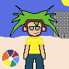 Beach Palm tree boy