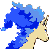 blue shiny galopa