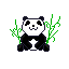 Pixel Panda Bamboo