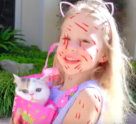 nastya was carrying her cat nastya face there s meat