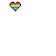 rainbow heart pixel