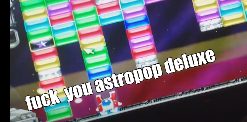 I want to destroy this nightmare I don't want them to infect me . fuck you astropop deluxe 