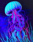 glowy jelly fishy