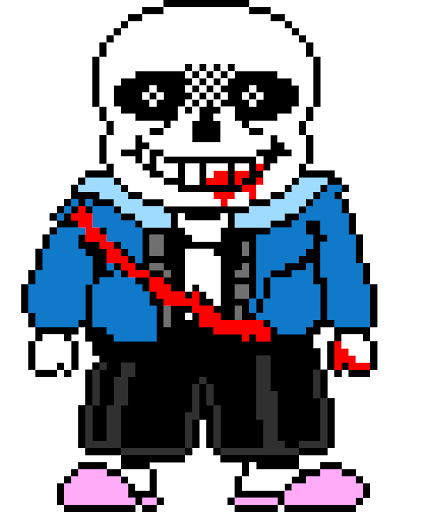 Sans au s pixel art