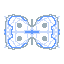 Symmetry Blue artwork from Misha Jayden C. Cervantes #Pixie.engine