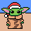 christmas baby yoda