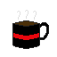 Black and red mug